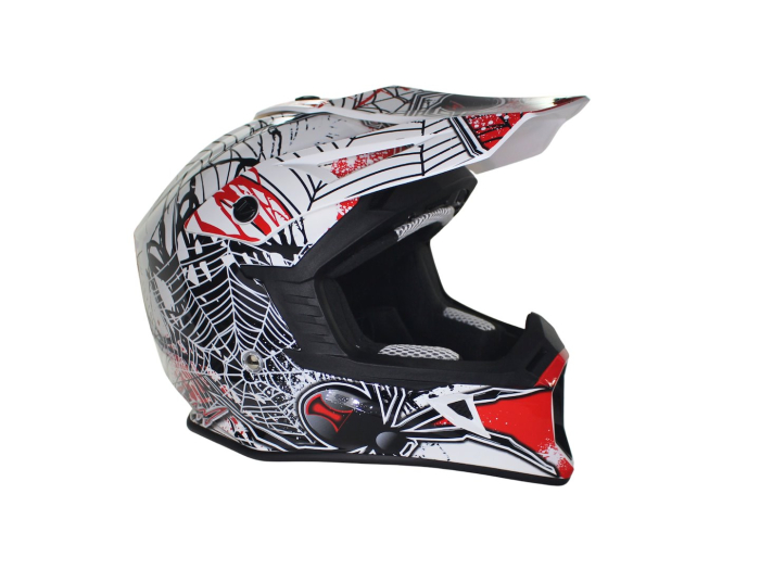 Casca cross/enduro adulti VCAN H325,alb/negru/rosu,marime M [3]