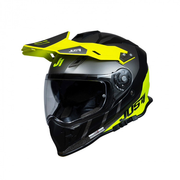 Casca enduro/ATV JUST J34 Pro Outerspa, culoare galben/negru, marime M [2]