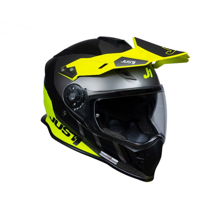 Casca enduro ATV JUST J34 Pro Outerspa, culoare galben negru, marime M