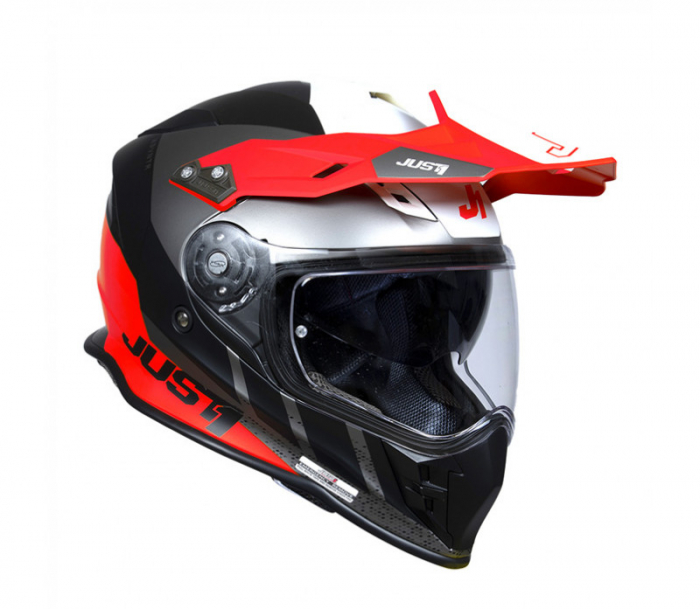 Casca enduro/atv JUST J34 Pro Outerspa, culoare rosu/negru, marime XL [2]