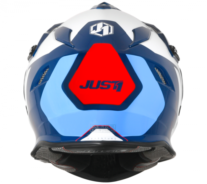 Casca enduro/atv JUST J34 Pro Tour, culoare rosu/albastru, marime XL [4]