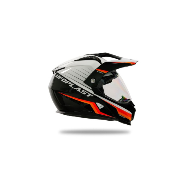 Casca enduro/ATV Ufo Aries, culoare negru/alb/portocaliu, marimea XS [3]