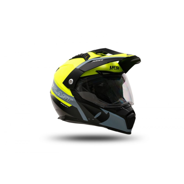 Casca enduro/ATV Ufo Aries, culoare negru/galben, marimea XL [2]