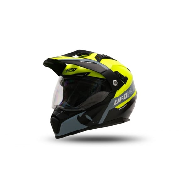 Casca enduro ATV Ufo Aries, culoare negru galben, marimea XS