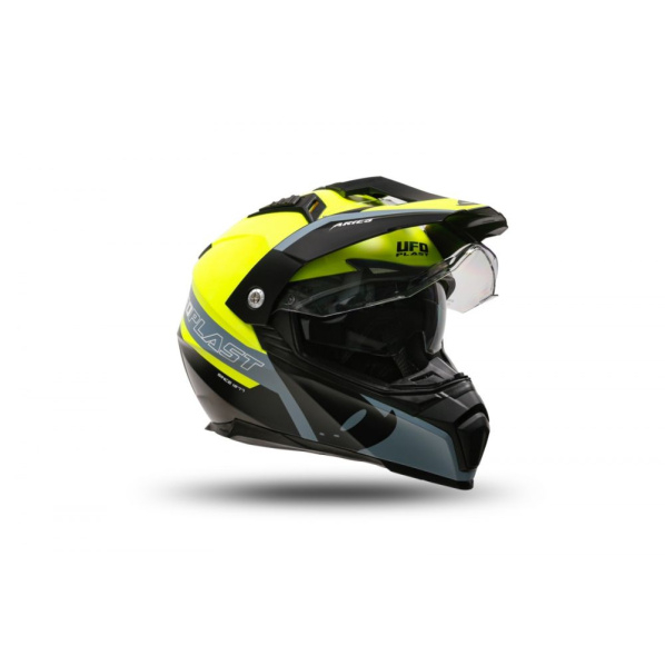 Casca enduro/ATV Ufo Aries, culoare negru/galben, marimea L [3]