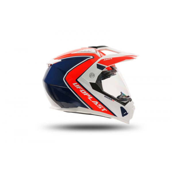 Casca enduro/ATV Ufo Aries, culoare negru/rosu/alb, marimea M [4]