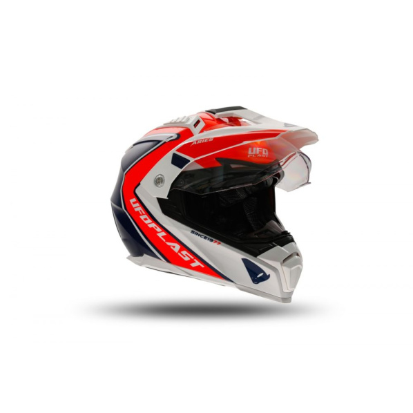 Casca enduro/ATV Ufo Aries, culoare negru/rosu/alb, marimea XL [3]
