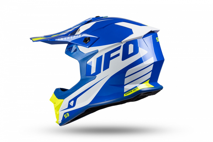 Casca enduro/ATV Ufo Intrepid, albastru/alb/galben neon , marimea M [3]