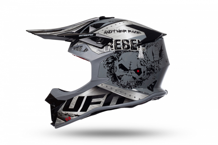 Casca enduro/ATV Ufo Intrepid, culoare negru/gri lucios, marimea XL [8]