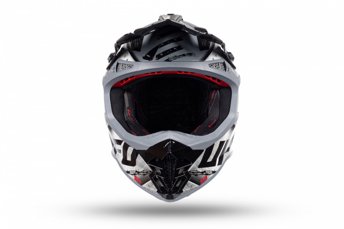 Casca enduro/ATV Ufo Intrepid, culoare negru/gri lucios, marimea XL [6]