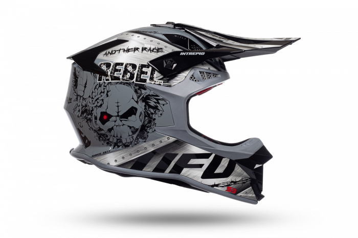 Casca enduro/ATV Ufo Intrepid, culoare negru/gri lucios, marimea XL [9]