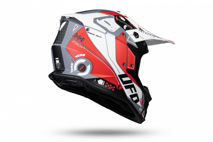 Casca enduro/ATV Ufo Intrepid, culoare negru/rosu/alb mat, marimea XL [3]
