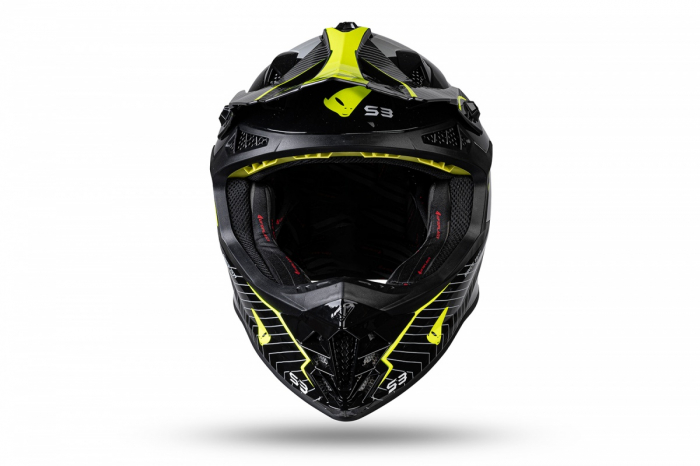 Casca enduro/ATV Ufo Intrepid, gri/negru/galben neon , marimea XL [6]