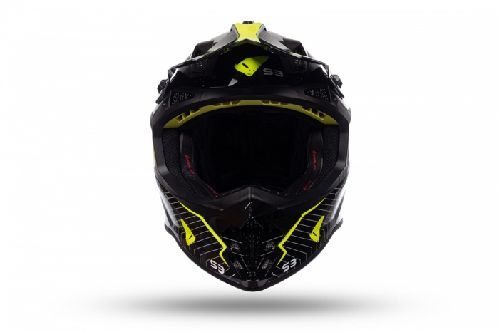 Casca enduro/ATV Ufo Intrepid, gri/negru/galben neon , marimea XL [7]