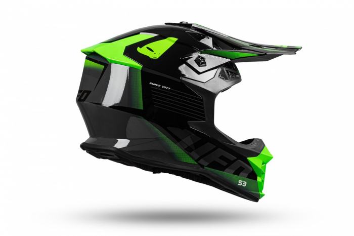 Casca enduro/ATV Ufo Intrepid, gri/negru/verde neon , marimea XL [4]