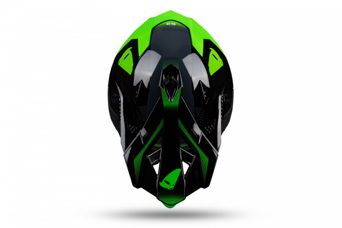 Casca enduro/ATV Ufo Intrepid, gri/negru/verde neon , marimea XL [7]