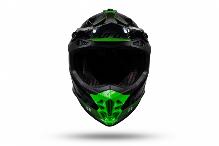 Casca enduro/ATV Ufo Intrepid, gri/negru/verde neon , marimea XL [6]