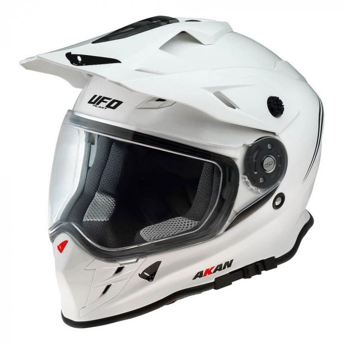 Casca enduro UFO Akan Adventure, culoare alb, marime M (57-58cm) [4]