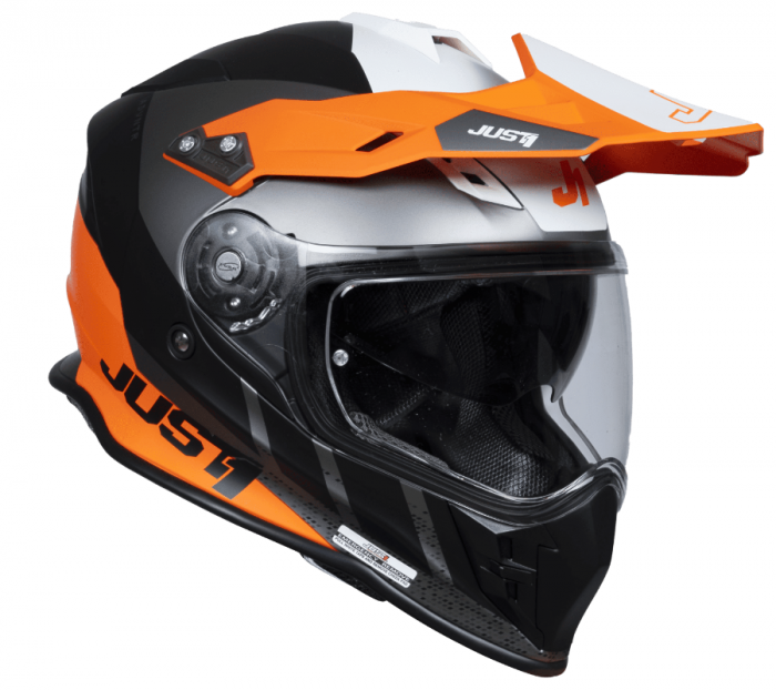 Casca moto/atv JUST1 J34 Tour, culoare portocaliu/negru, marime S(55-56cm) [2]