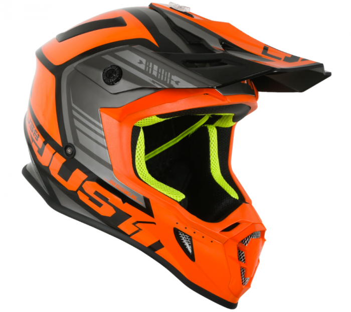 Casca moto/atv JUST1 J38 BLADE, culoare portocaliu/negru, marime L (59-60cm) [2]