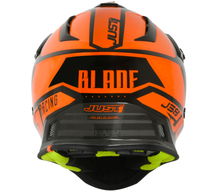 Casca moto/atv JUST1 J38 BLADE, culoare portocaliu/negru, marime L (59-60cm) [4]