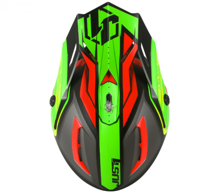 Casca moto/atv JUST1 J38 BLADE, culoare rosu/lime, marime XL (61-62cm) [5]