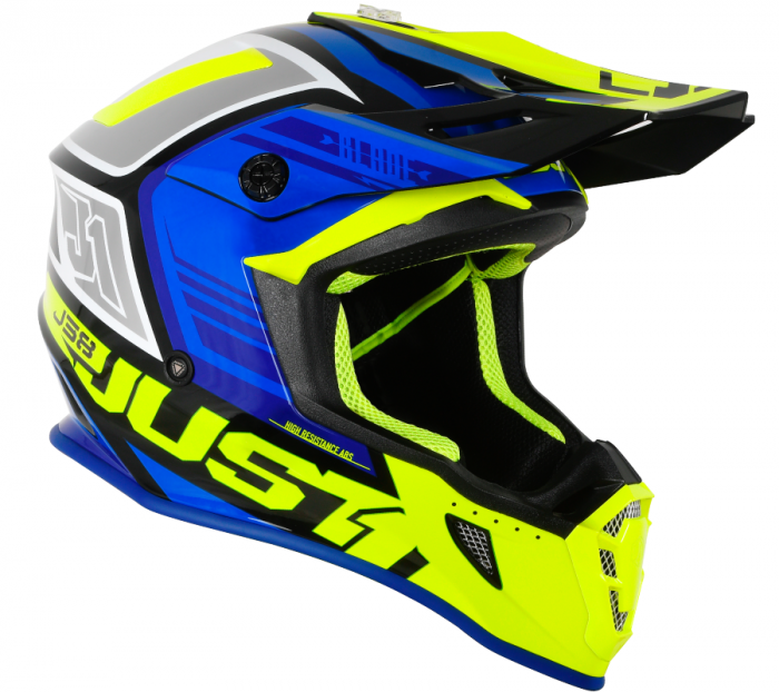 Casca moto/atv, JUST1 J38, culoare albastru/galben, marime L [2]