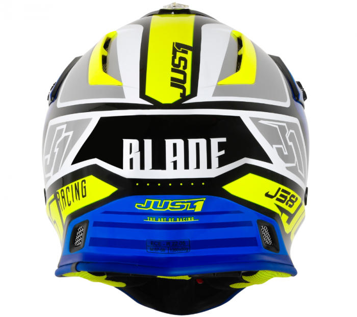 Casca moto/atv, JUST1 J38, culoare albastru/galben, marime L [4]