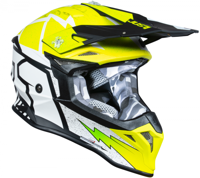 Casca moto/atv JUST1 J39 Poseidon, culoare galben/negru, marime XL [2]