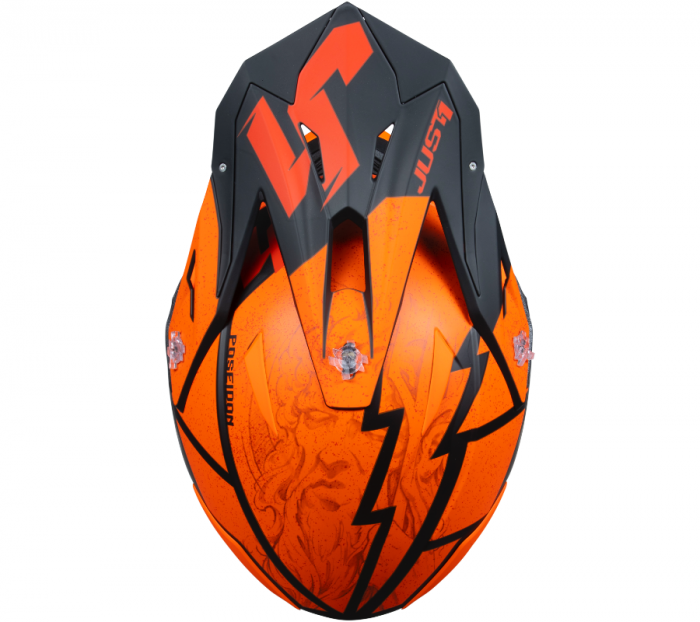 Casca moto/atv JUST1 J39 Poseidon, culoare portocaliu/negru, marime S [4]