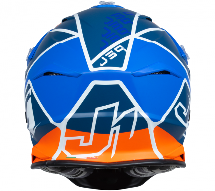 Casca moto/atv JUST1 J39 Thruster, culoare albastru/portocaliu, marime XL [5]