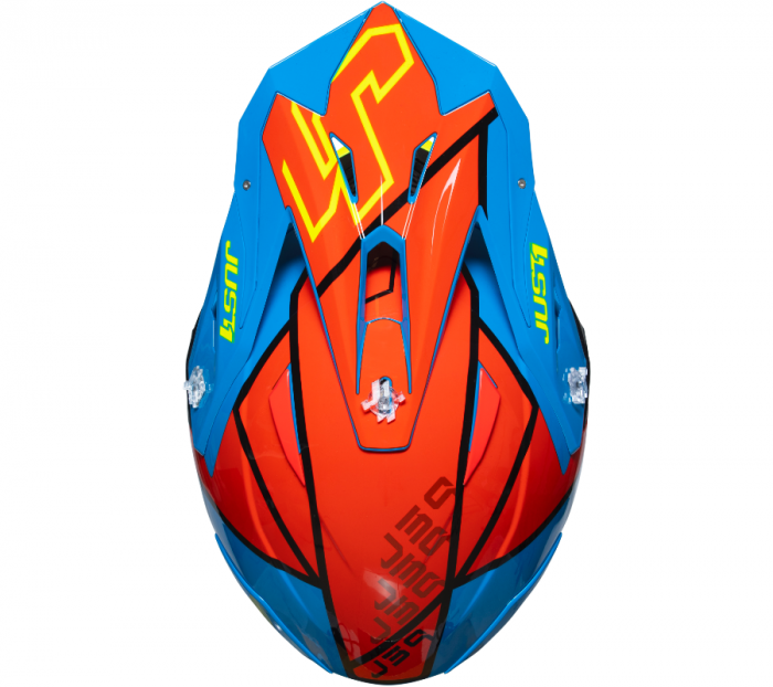 Casca moto/atv JUST1 J39 Thruster, culoare galben/albastru, marime M [4]