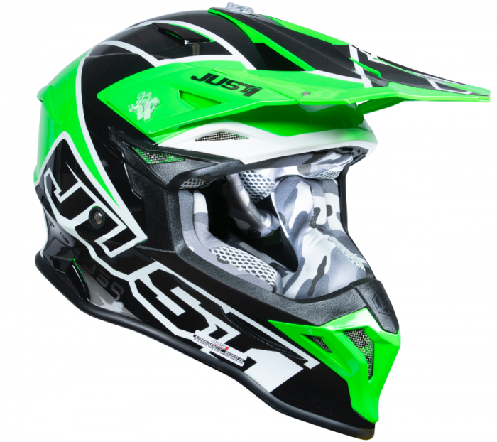 Casca moto/atv JUST1 Thruster, culoare verde/negru, marime XL [2]