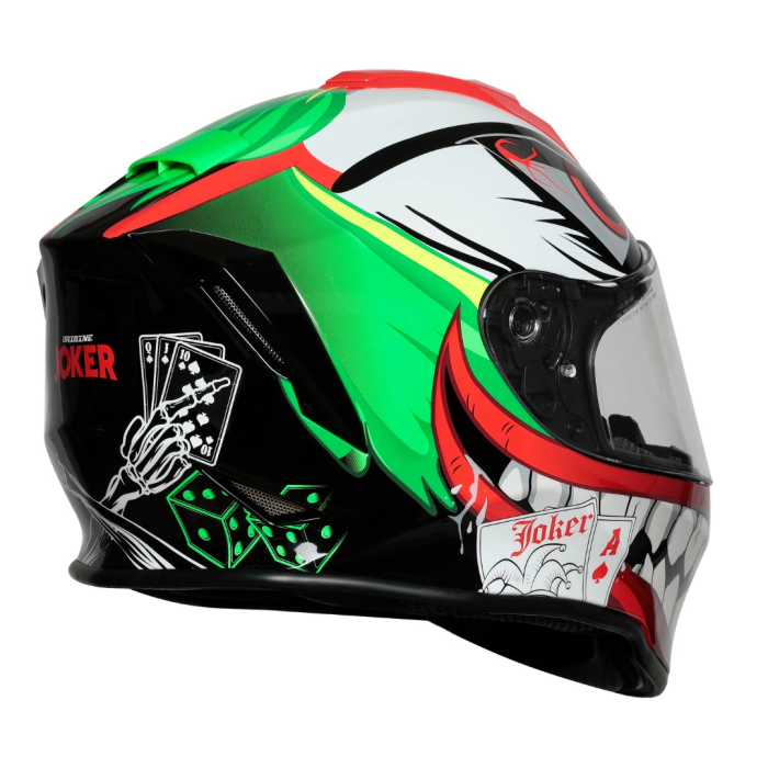 Casca moto copii integrala, Origine Dinamo Kids Joker, culoare verde/negru lucios, marime YL [2]