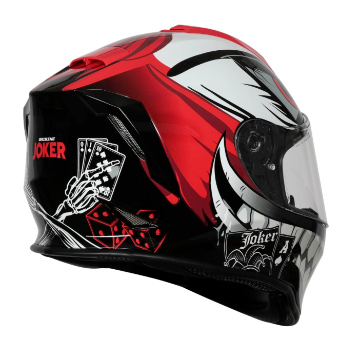 Casca moto copii integrala, Origine Dinamo Kids Joker, culoare rosu/negru lucios, marime YL [2]