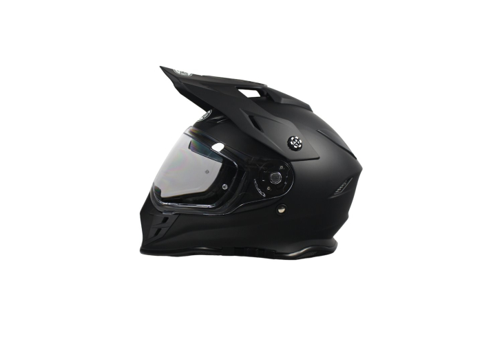 Casca moto dual cu ochelari, VCAN H331, marime XXL, culoare negru mat [3]