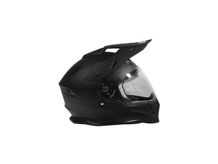 Casca moto dual cu ochelari, VCAN H331, marime XXL, culoare negru mat [2]