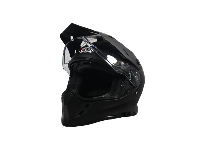 Casca moto dual cu ochelari, VCAN H331, marime XXL, culoare negru mat [5]