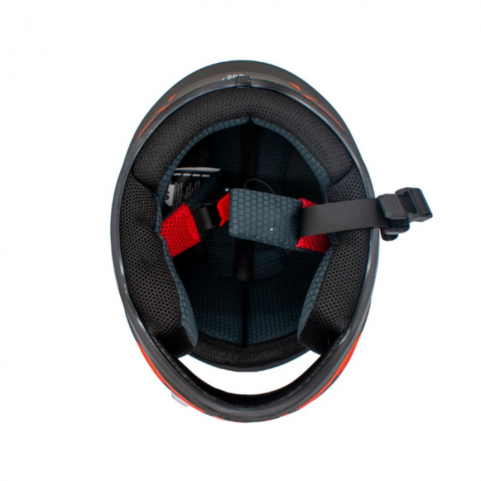 Casca moto integrala copii, XTR506, culoare negru/portocaliu, marime YL [9]