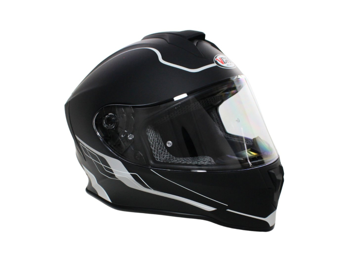 Casca moto,integrala,copii VCAN H151,gri/negru mat,marime YM 49-50 JUNIOR [4]
