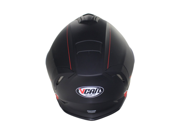 Casca moto,integrala,copii VCAN H151,negru/rosu,marime YL 51-52 JUNIOR [5]