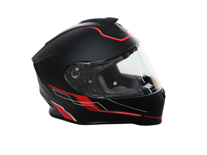 Casca moto,integrala,copii VCAN H151,negru rosu,marime YM 49-50 JUNIOR [4]