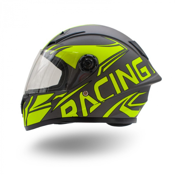 Casca moto integrala copii, XTR506, culoare negru/verde lime, marime YM [2]