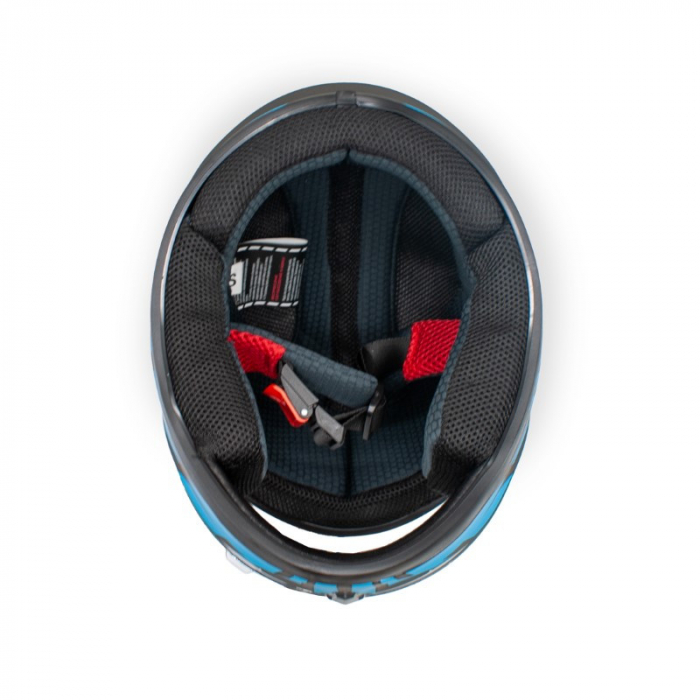Casca moto integrala copii, XTR506, culoare negru/albastru, marime YM [9]