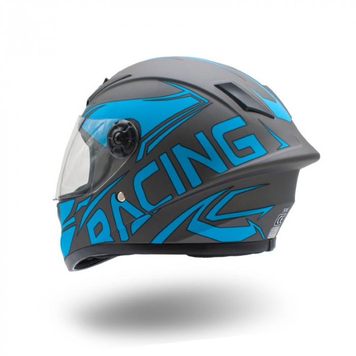 Casca moto integrala copii, XTR506, culoare negru/albastru, marime YS [3]