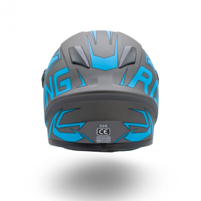 Casca moto integrala copii, XTR506, culoare negru/albastru, marime YM [4]