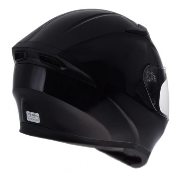 Casca moto integrala cu ochelari Awina, marime M, culoare negru [2]