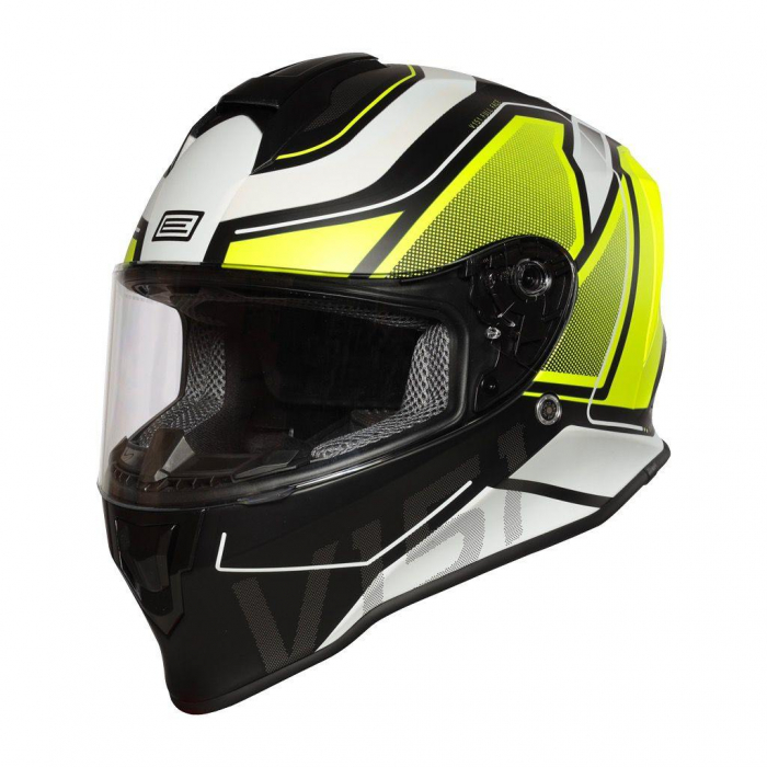 Casca moto integrala, Origine Dinamo Galaxy, culoare fluo galben negru mat, marime XL