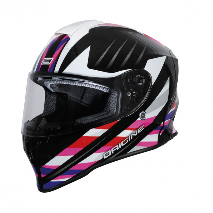 Casca moto integrala, Origine Dinamo Foolish, culoare negru roz, marime M