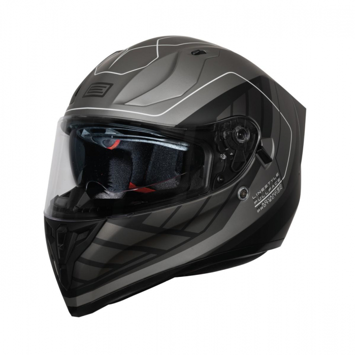 Casca moto integrala cu ochelari, Origine Strada Linestyle, culoare negru titanium, marime XS